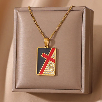 Collier Croix Moderne