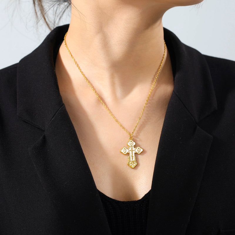 Orthodox Style Cross Necklace