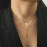 Doppeltes Kreuz-Halsband