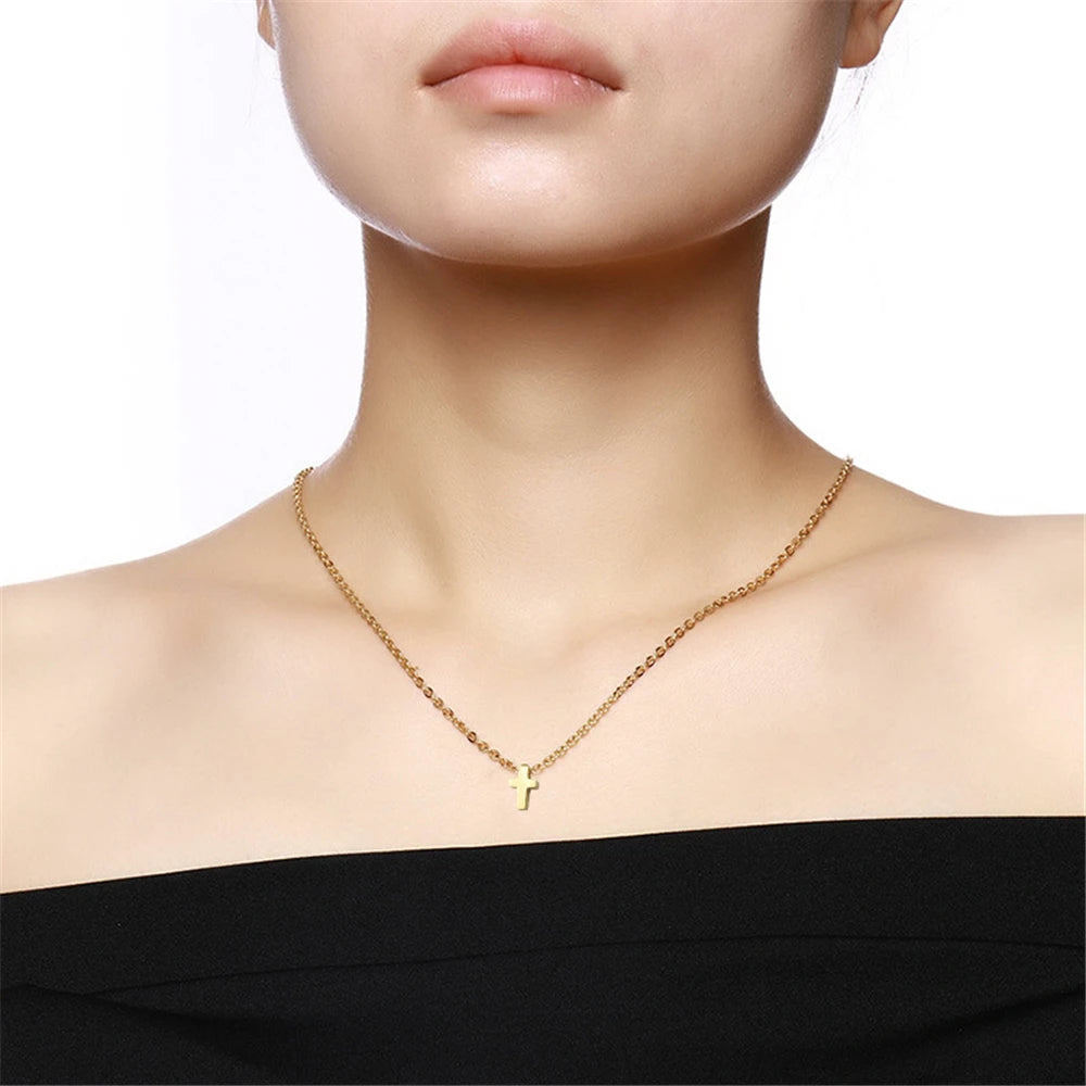 Collier Croix Minimaliste