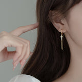 Boucles d'Oreilles Croix Catholique