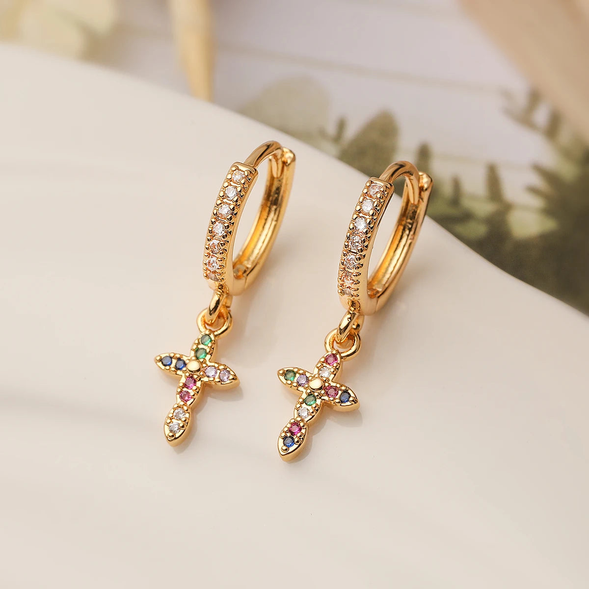 Boucles Croix Lumière