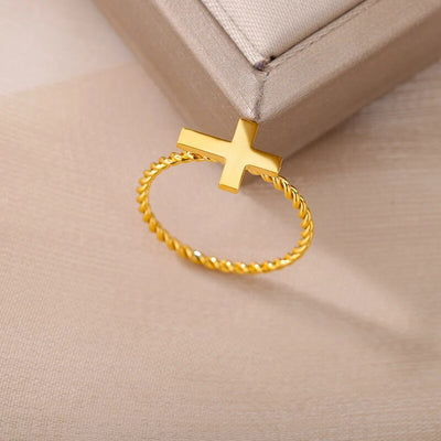 Eternity Cross Ring