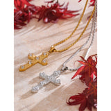 Collier Croix Éclat Précieux