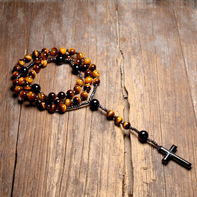 Natural Stone Rosary for Men