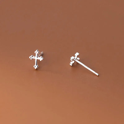 Boucles d'Oreilles Croix Divine