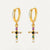 Boucles d'Oreilles Croix Arc-en-Ciel