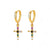 Boucles d'Oreilles Croix Arc-en-Ciel