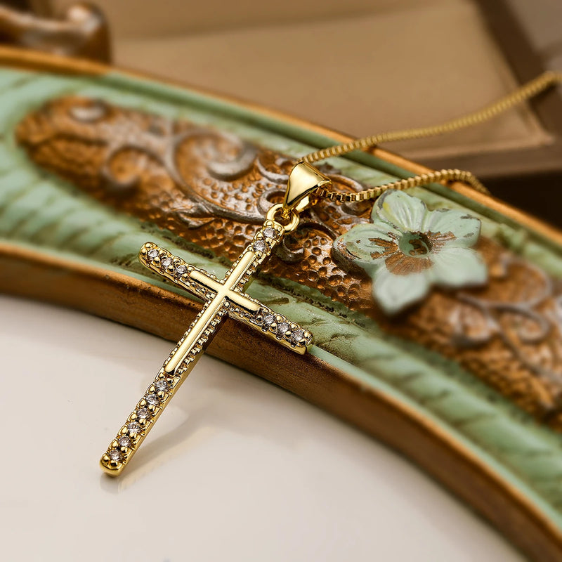 Collier Croix Grâce Dorée