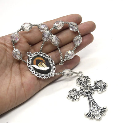 Chapelet Doigt Dizaine En Argent - Hauteur 5 Cm - Fabriqué En Italie - Pour Prière Ou Dévotion Personnelle