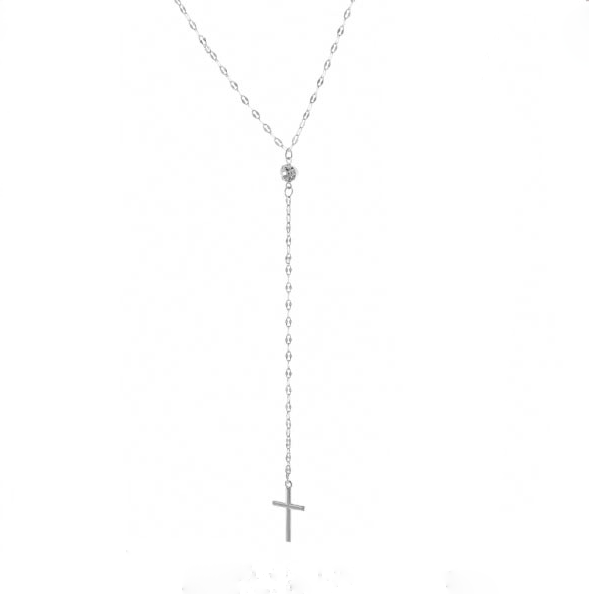 Steel Cross Necklace 