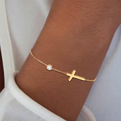 Simplistic Cross Bracelet for Women