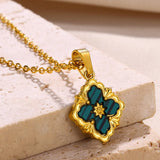 Collier Croix Trèfle