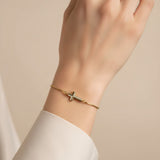 Bracelet Croix Ligne Dorée