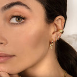 Boucles d'Oreilles Croix Créoles Lune Étoile