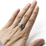 Adjustable Gotique Cross Ring