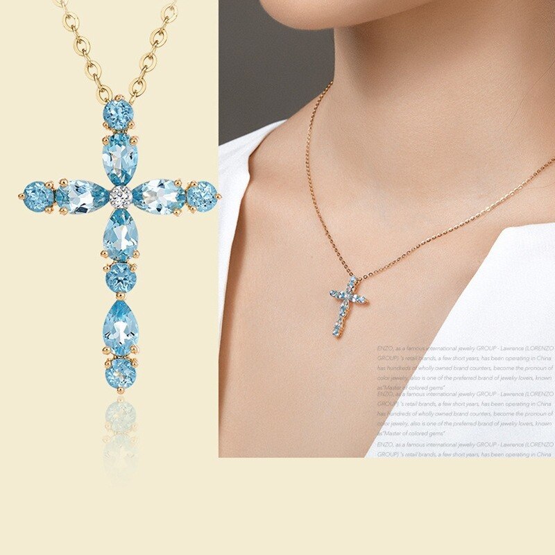 Collier Croix Céleste