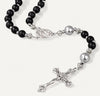 Beaded Rosary with Silver Crucifix