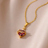 Sacred heart necklace