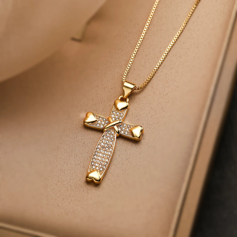 Collier Croix Tendresse