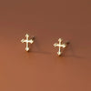 Boucles d'Oreilles Croix Divine