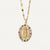 Collier Croix Vierge Marie Doré Classique