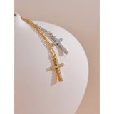 Collier Croix Aura Lumineuse