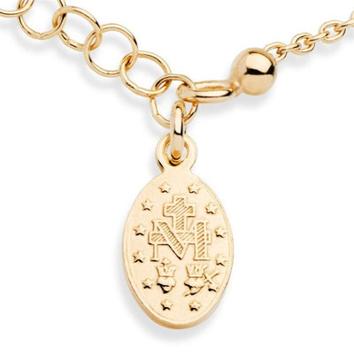 Virgin Mary Cross Bracelet