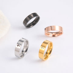 Stainless steel cross ring