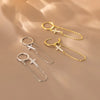 Boucles d'Oreilles Pendantes Croix