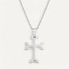 Collier Croix Apostolique en Acier Doré ou Argenté