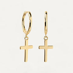 Divine cross earrings