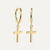 Boucles d'Oreilles Croix Divine