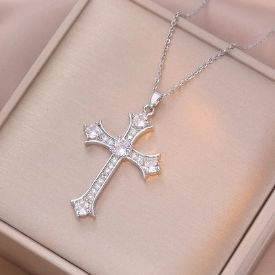 Chic Christliches Kreuz Halsband