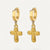 Boucles d'oreilles Pendants Croix