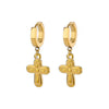 Boucles d'oreilles Pendants Croix