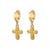 Boucles d'oreilles Pendants Croix