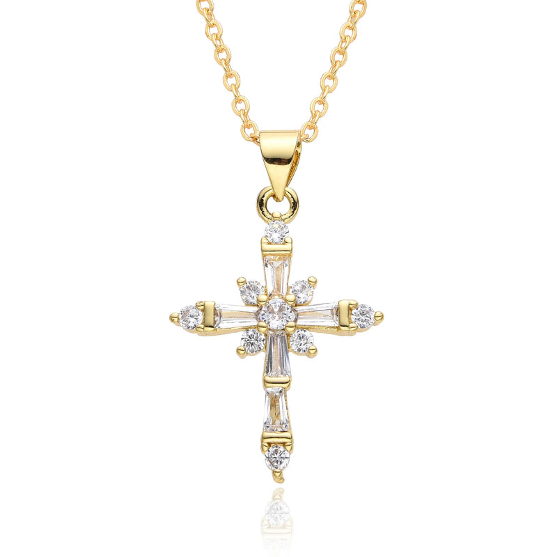 Collier Croix Élégance Dorée