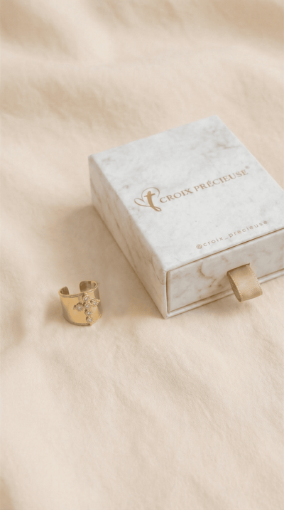 Bague Croix Lumina Dorée