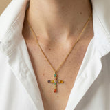 Collier Croix Harmonie Dorée