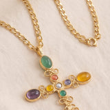 Collier Croix Harmonie Dorée