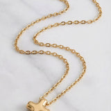 Collier Croix Dorée Chic