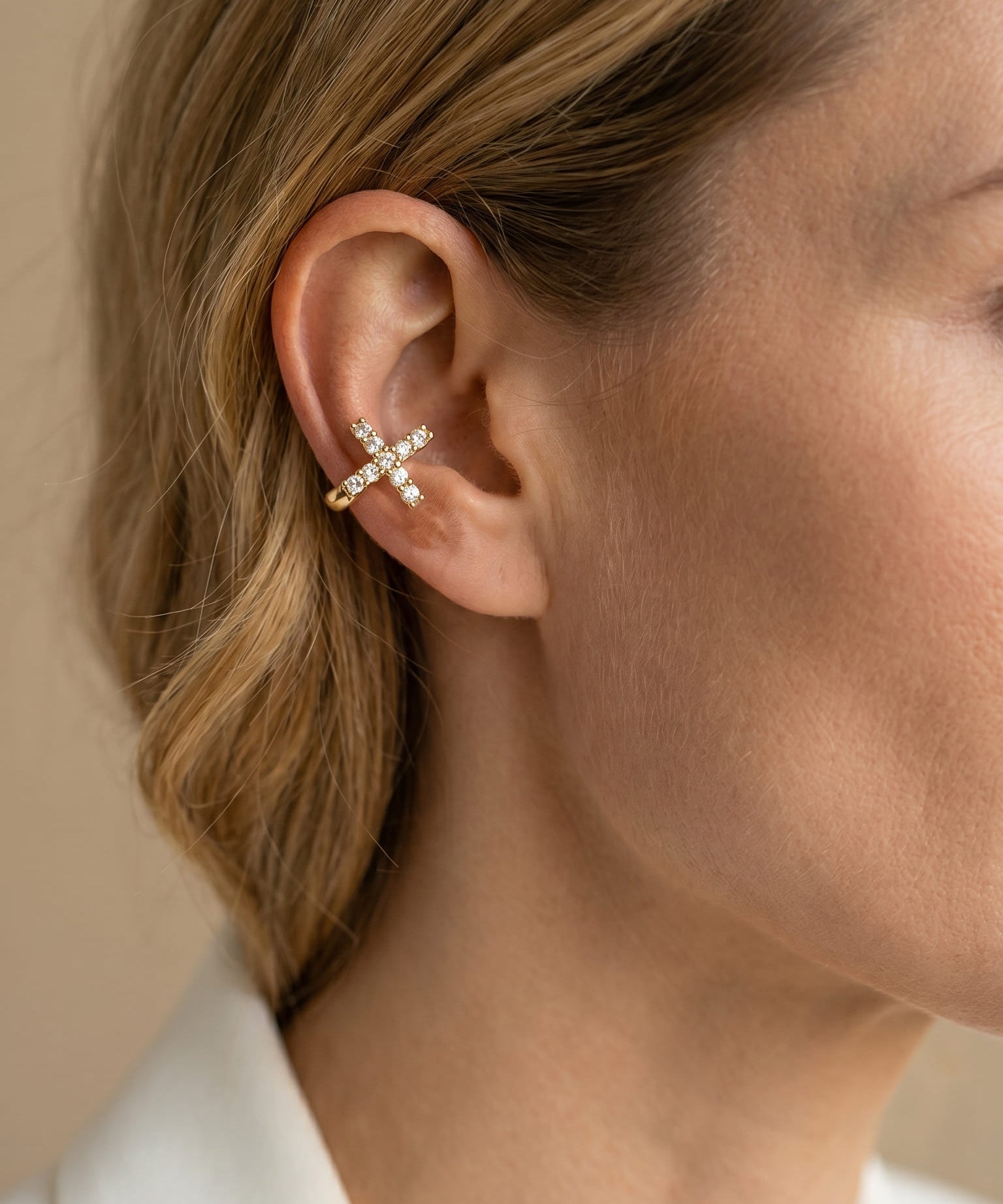 Boucles d'Oreilles Croix Éclatantes