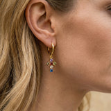 Boucles d'Oreilles Croix Colorées