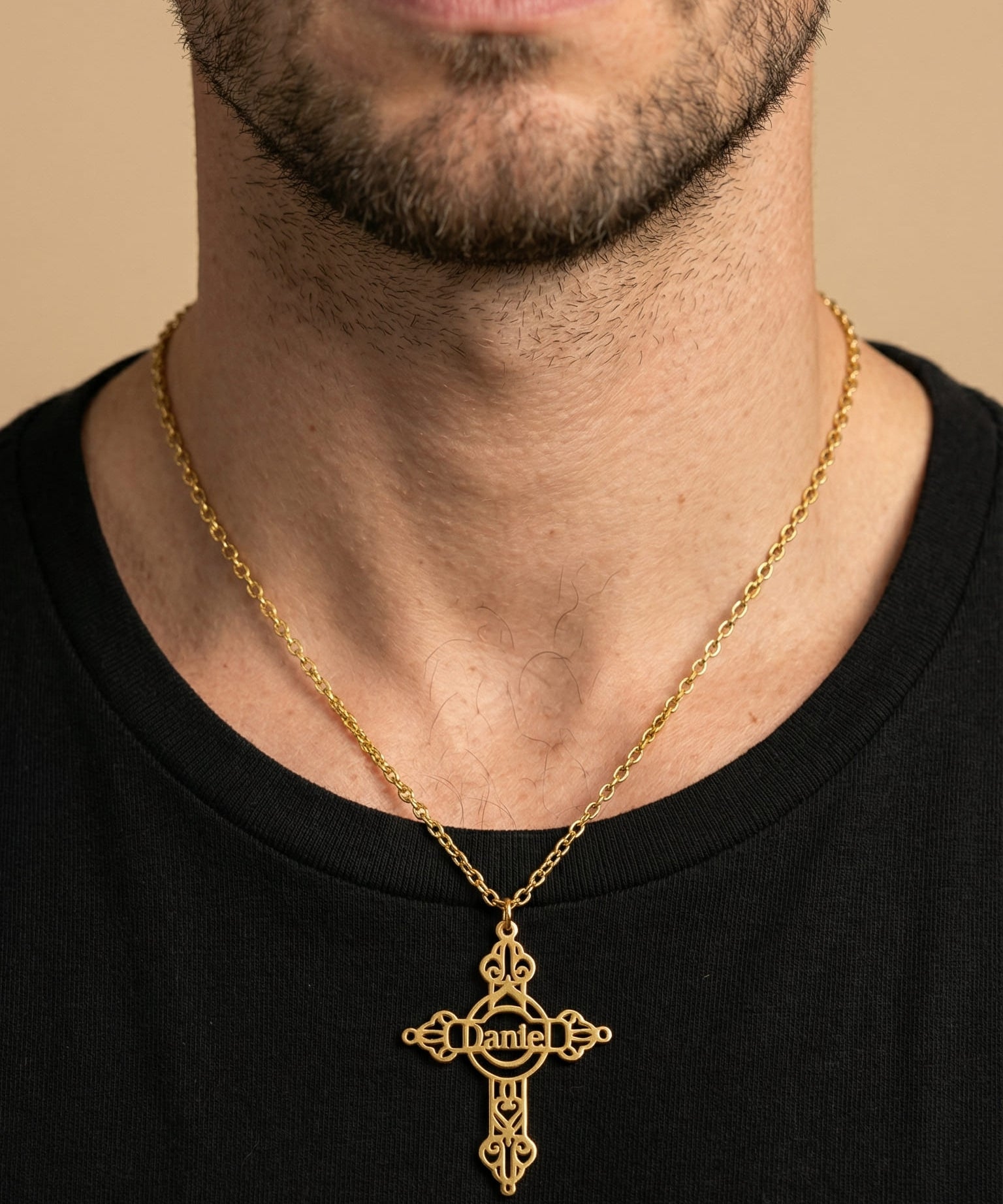 Collier Croix Prénom Personnalisé Prestige
