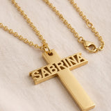 Collier Croix Prénom Personnalisé Classique