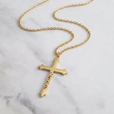 Collier Croix Gravure Personnalisée