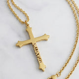Collier Croix Gravure Personnalisée