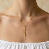 Collier Croix Mot Personnalisé