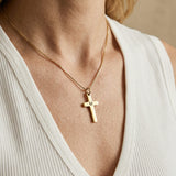 Collier Croix Initiale Personnalisée